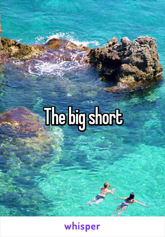 The big short