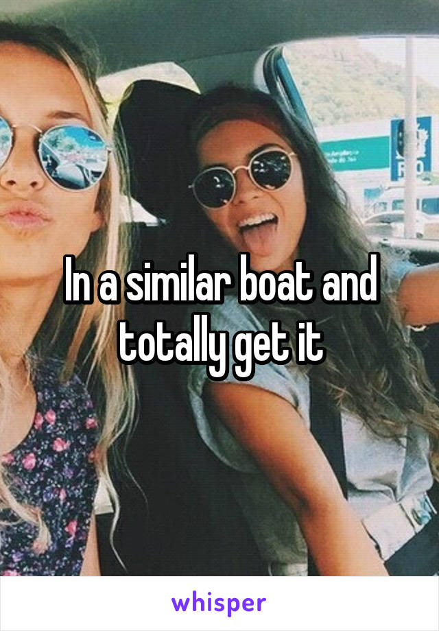 In a similar boat and totally get it