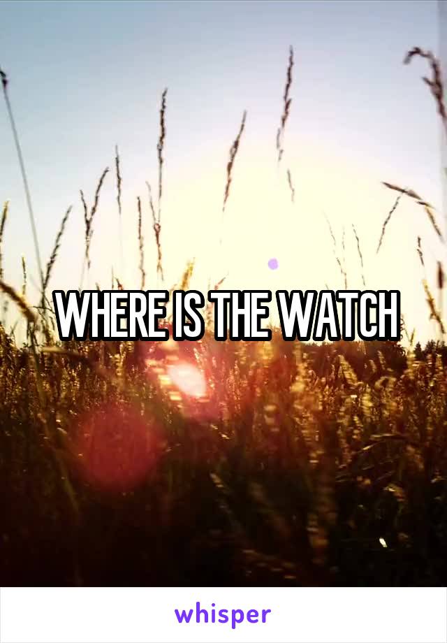 WHERE IS THE WATCH