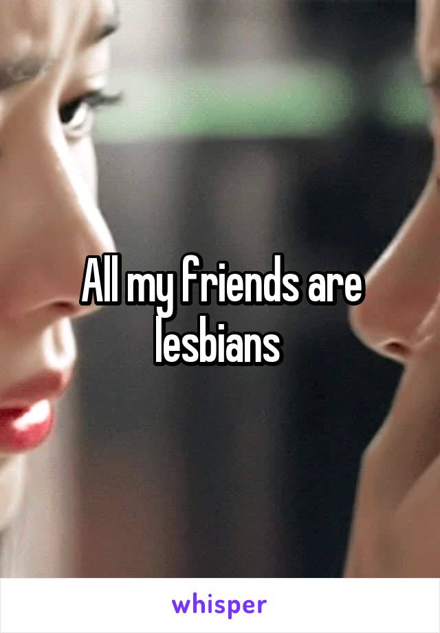 All my friends are lesbians 