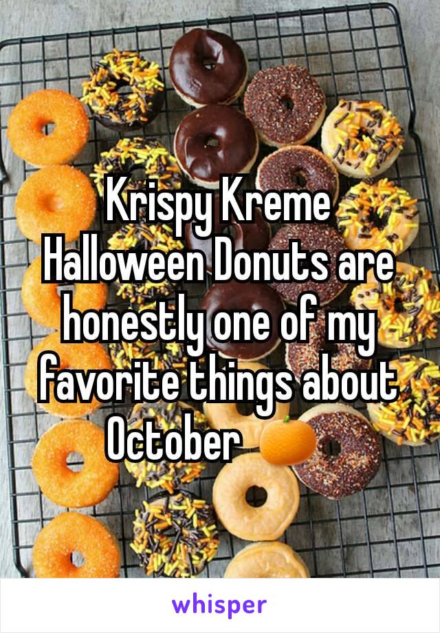 Krispy Kreme Halloween Donuts are honestly one of my favorite things about October 🍊 