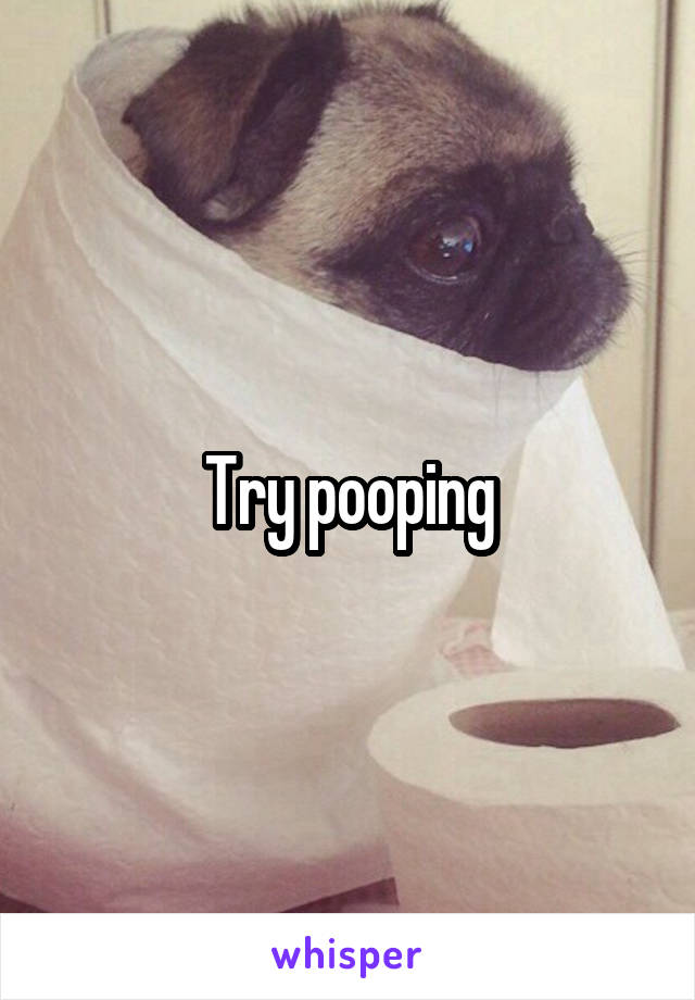 Try pooping