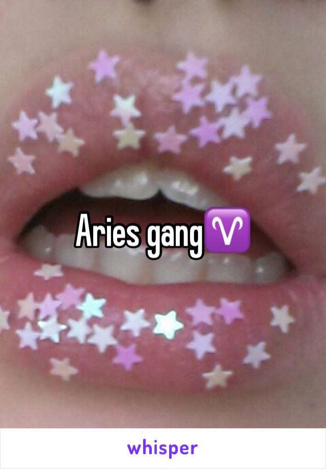 Aries gang♈️