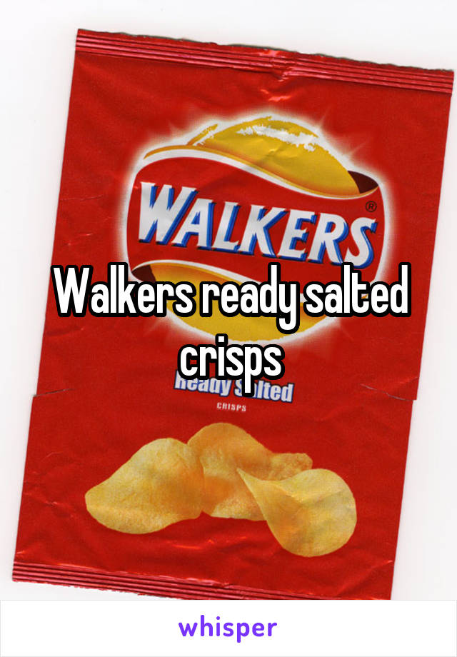 Walkers ready salted crisps