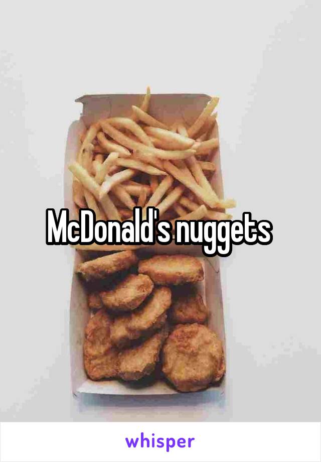 McDonald's nuggets 