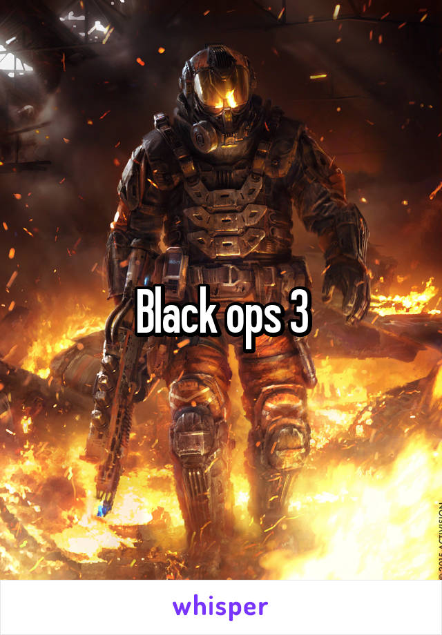 Black ops 3