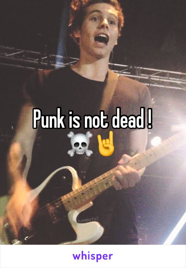 Punk is not dead ! ☠️🤘