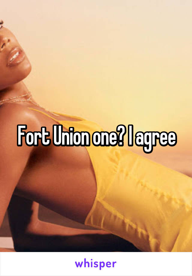 Fort Union one? I agree
