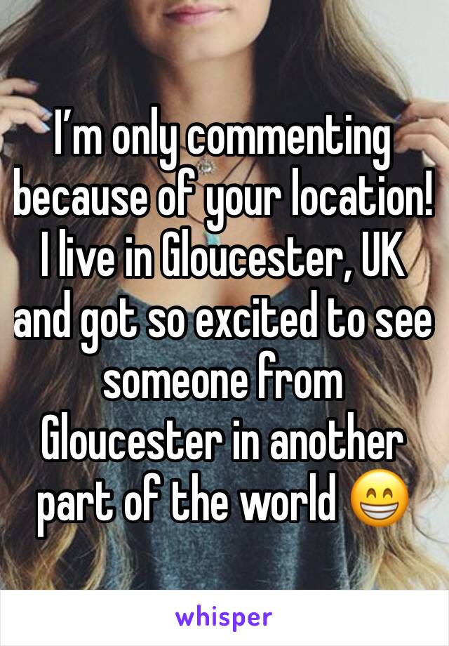I’m only commenting because of your location! I live in Gloucester, UK and got so excited to see someone from Gloucester in another part of the world 😁