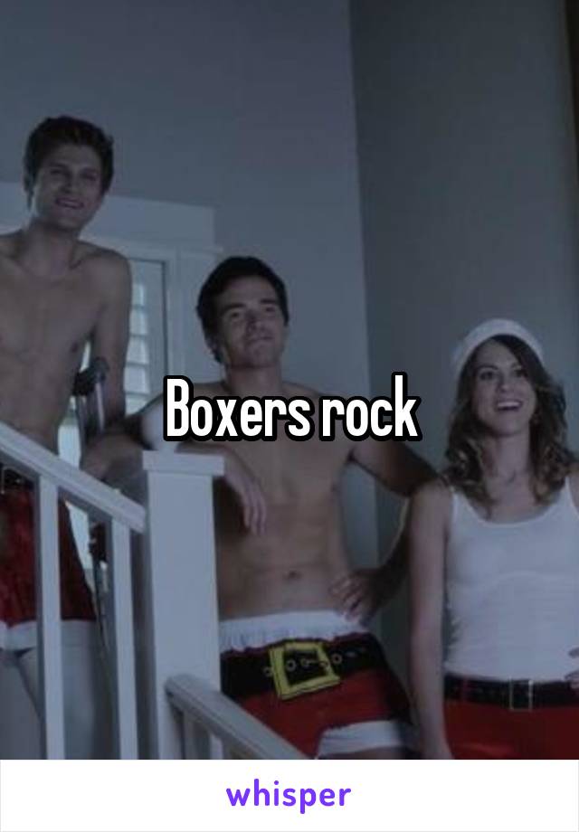 Boxers rock