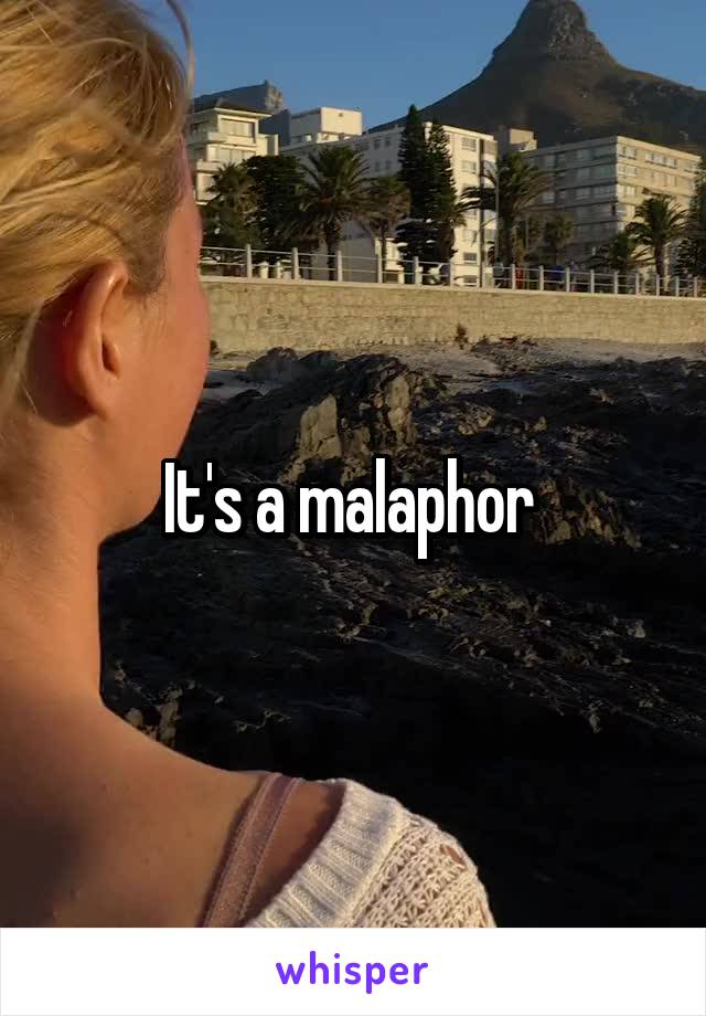 It's a malaphor 
