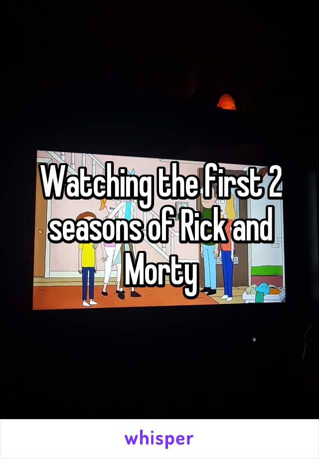 Watching the first 2 seasons of Rick and Morty