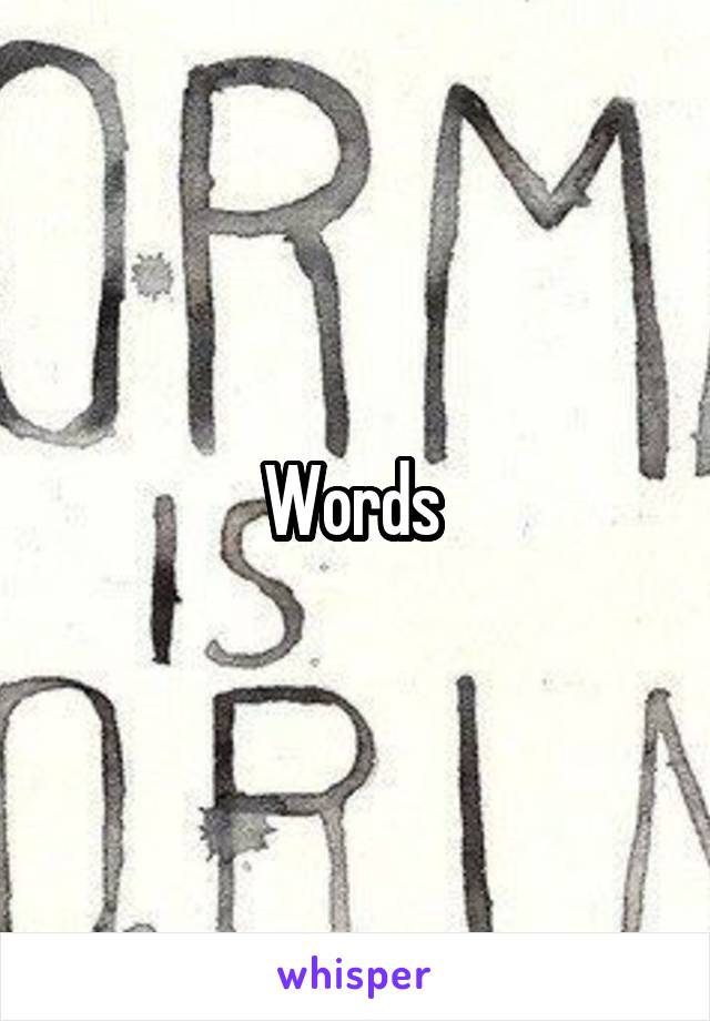 Words 