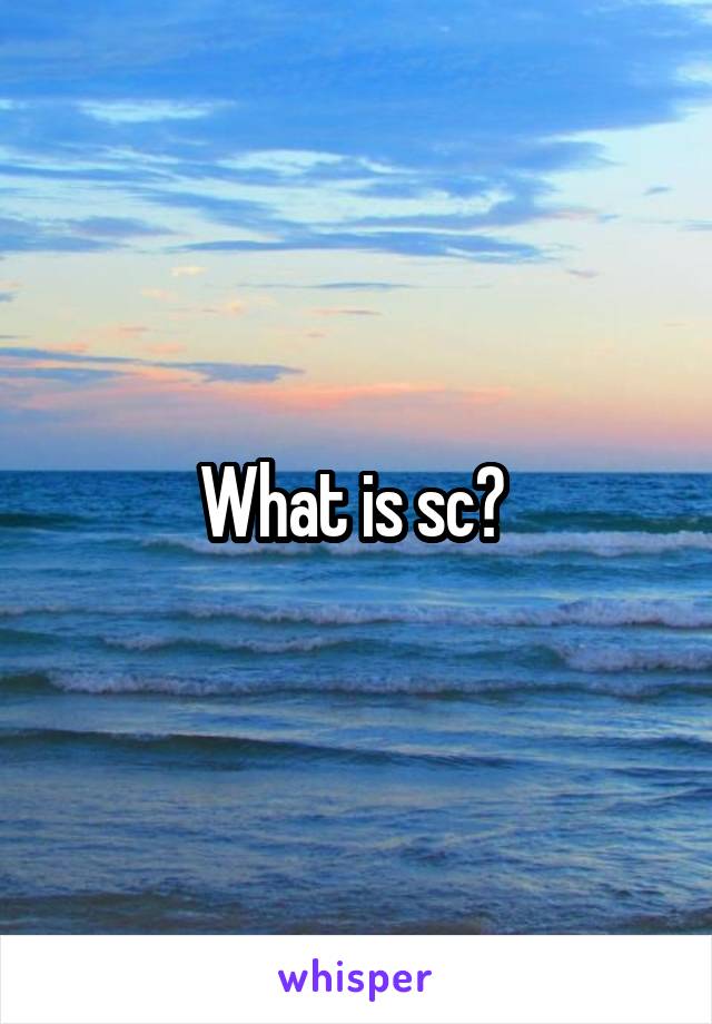 What is sc? 