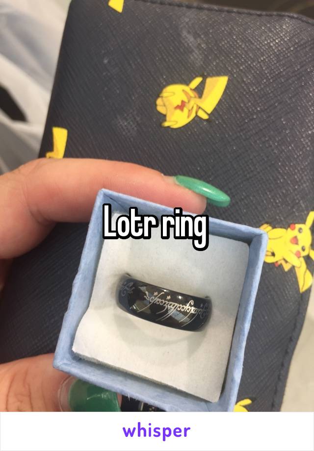 Lotr ring 
