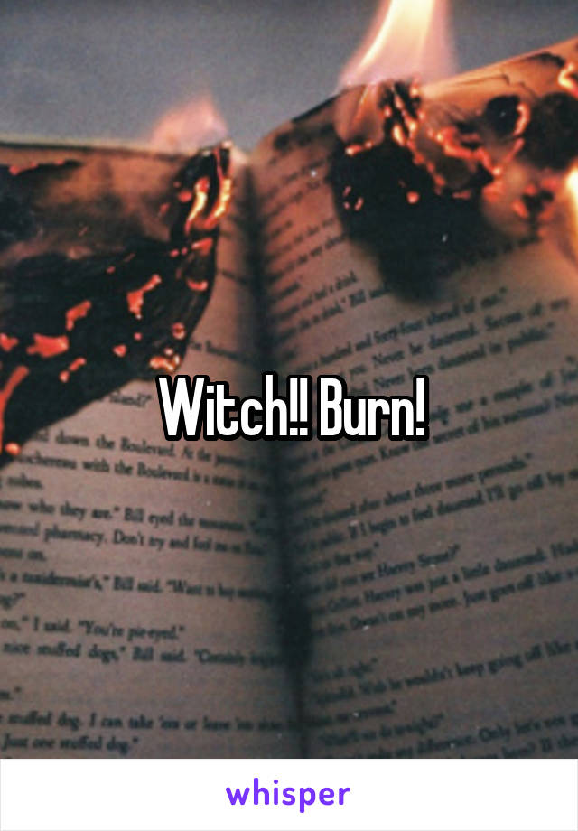 Witch!! Burn!