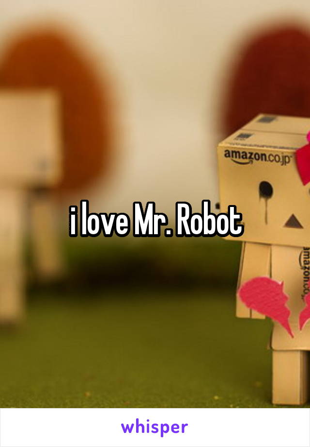 i love Mr. Robot