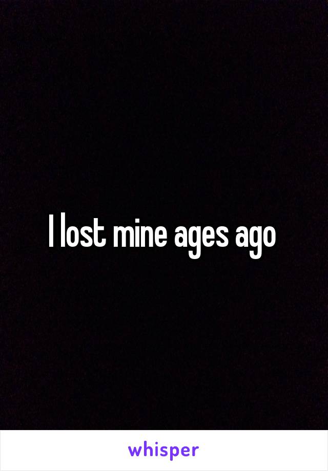 I lost mine ages ago 