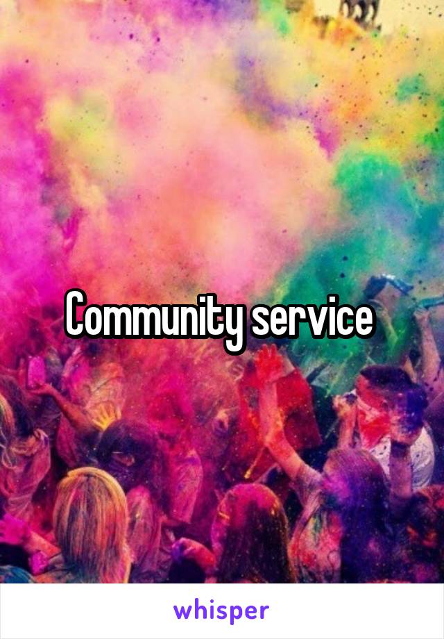 Community service 