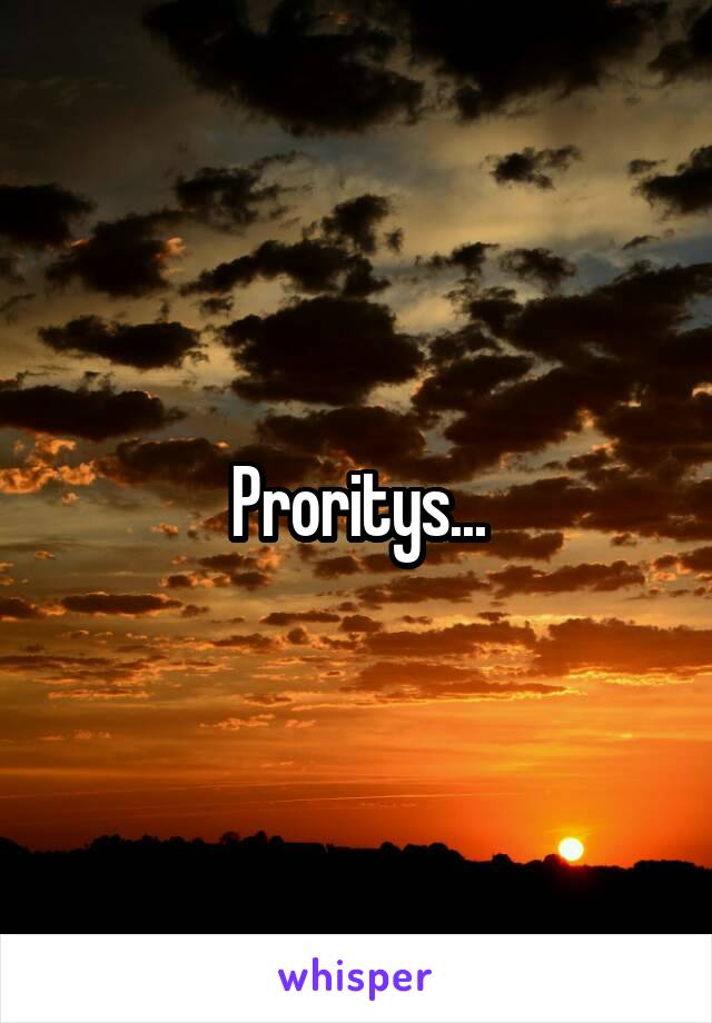 Proritys...