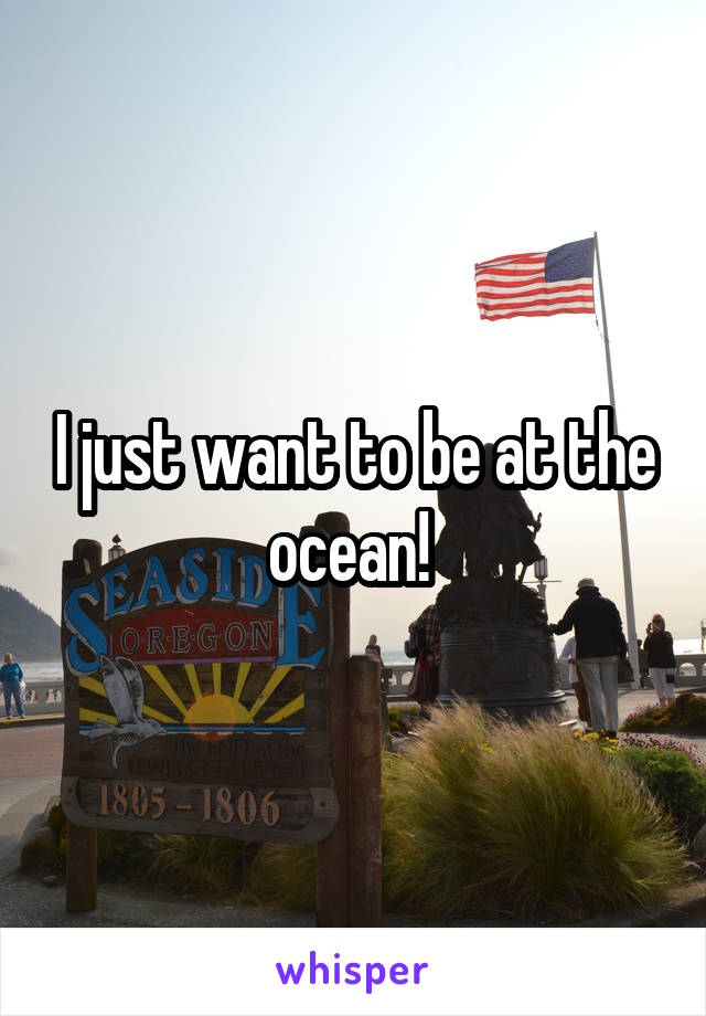 I just want to be at the ocean! 