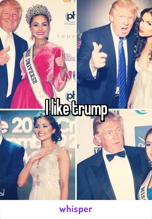 I like trump