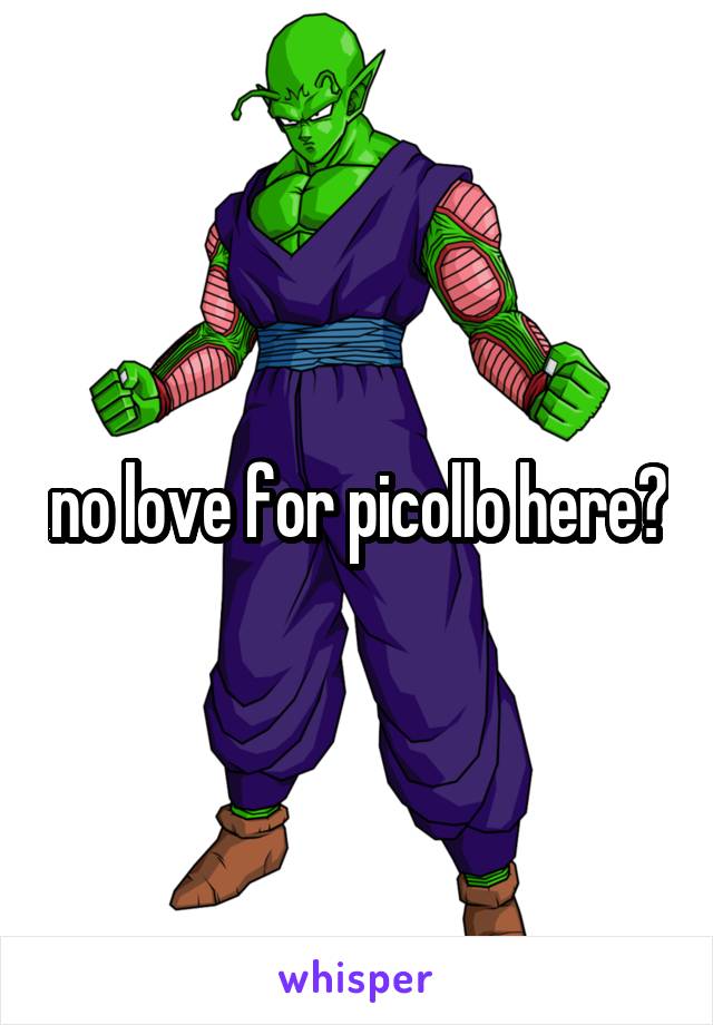 no love for picollo here?