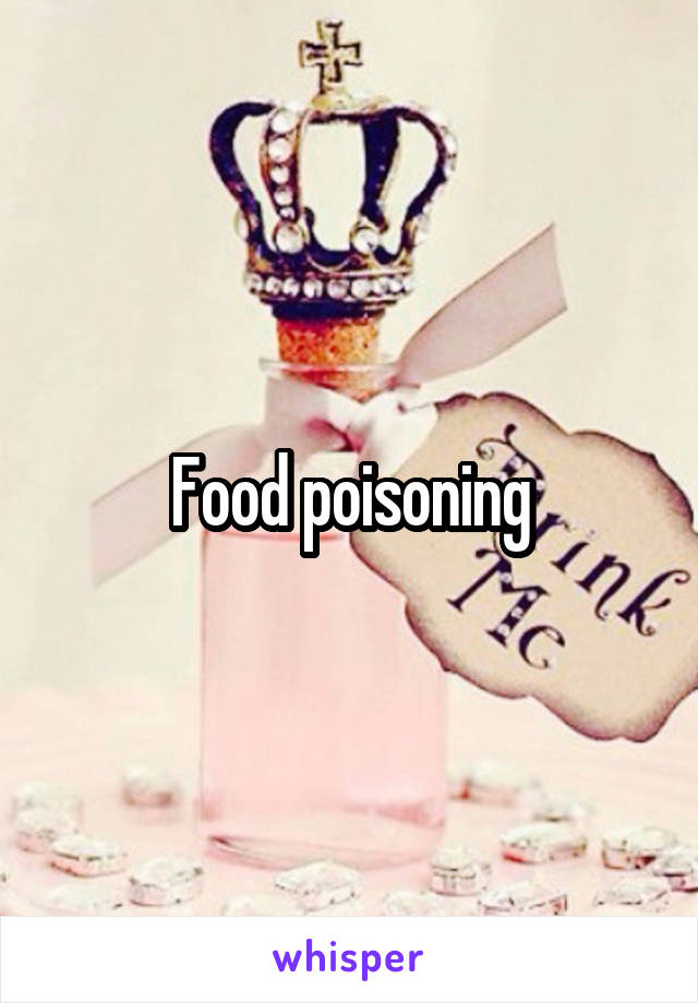 Food poisoning