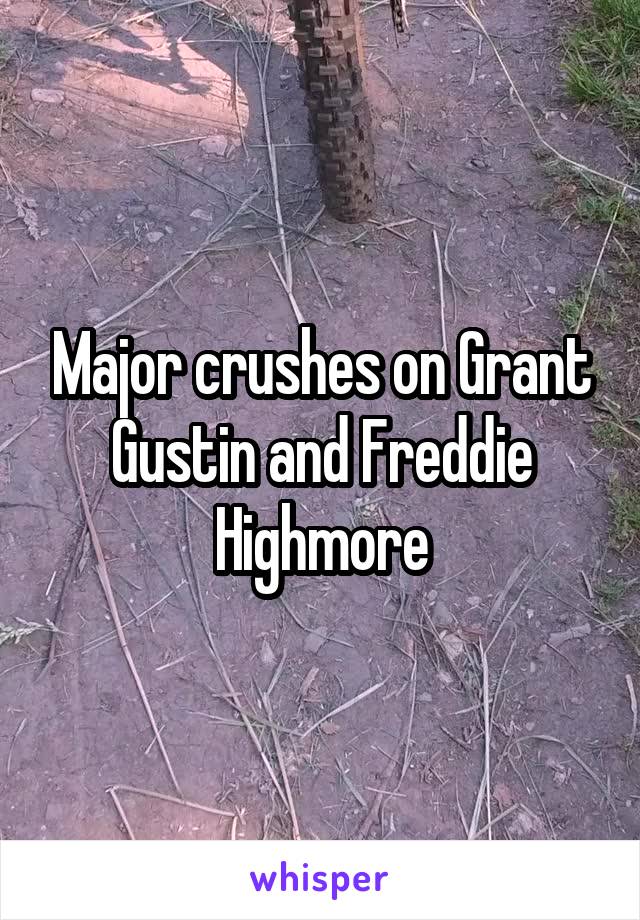 Major crushes on Grant Gustin and Freddie Highmore