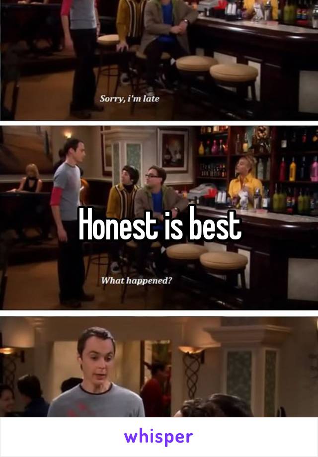 Honest is best