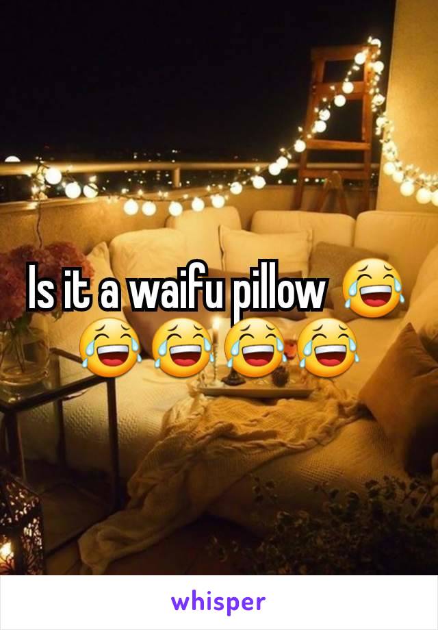 Is it a waifu pillow 😂😂😂😂😂