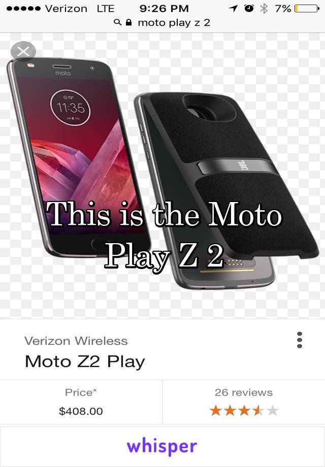 This is the Moto Play Z 2