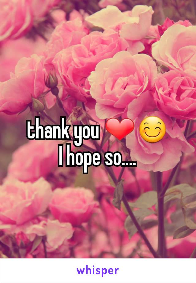 thank you ❤😊          I hope so....