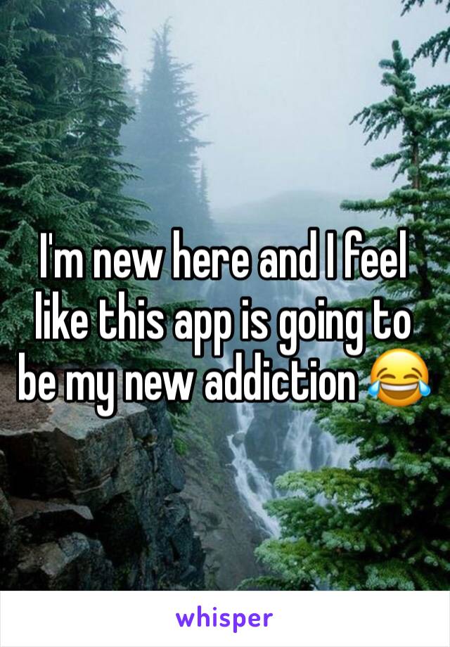 I'm new here and I feel like this app is going to be my new addiction 😂