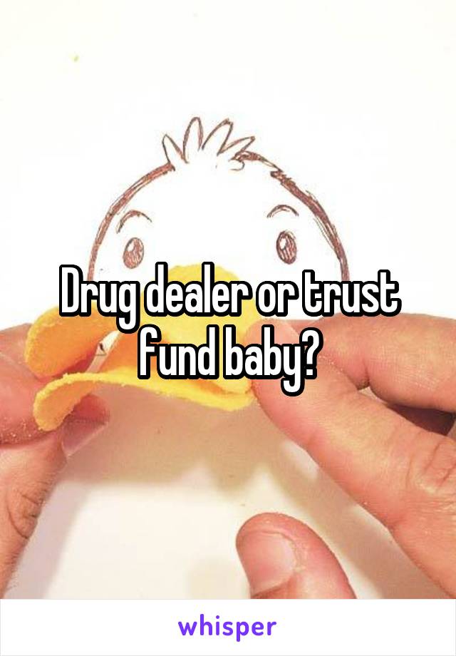 Drug dealer or trust fund baby?
