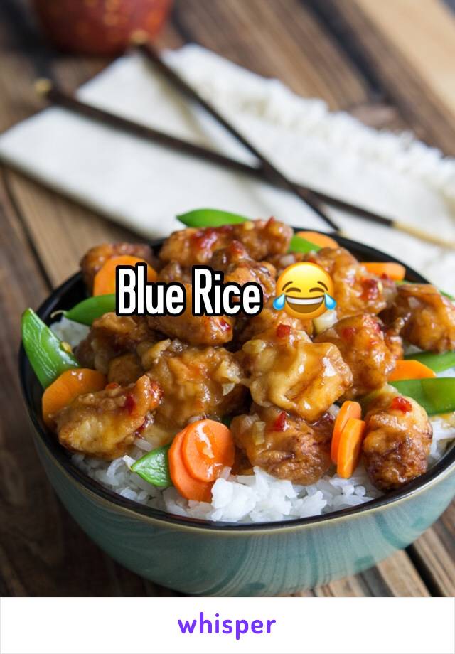 Blue Rice 😂