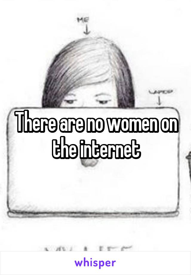 There are no women on the internet