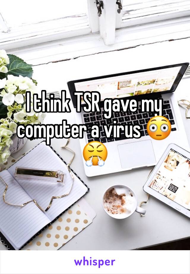 I think TSR gave my computer a virus 😳😤