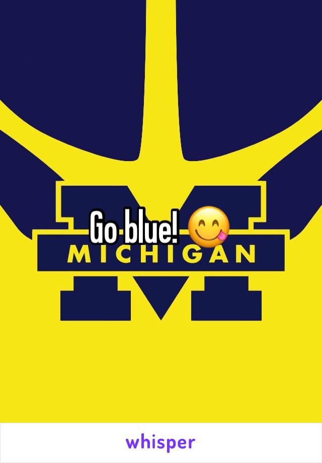 Go blue! 😋