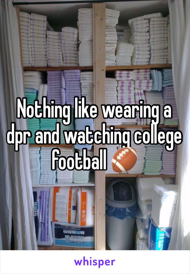 Nothing like wearing a dpr and watching college football 🏈 