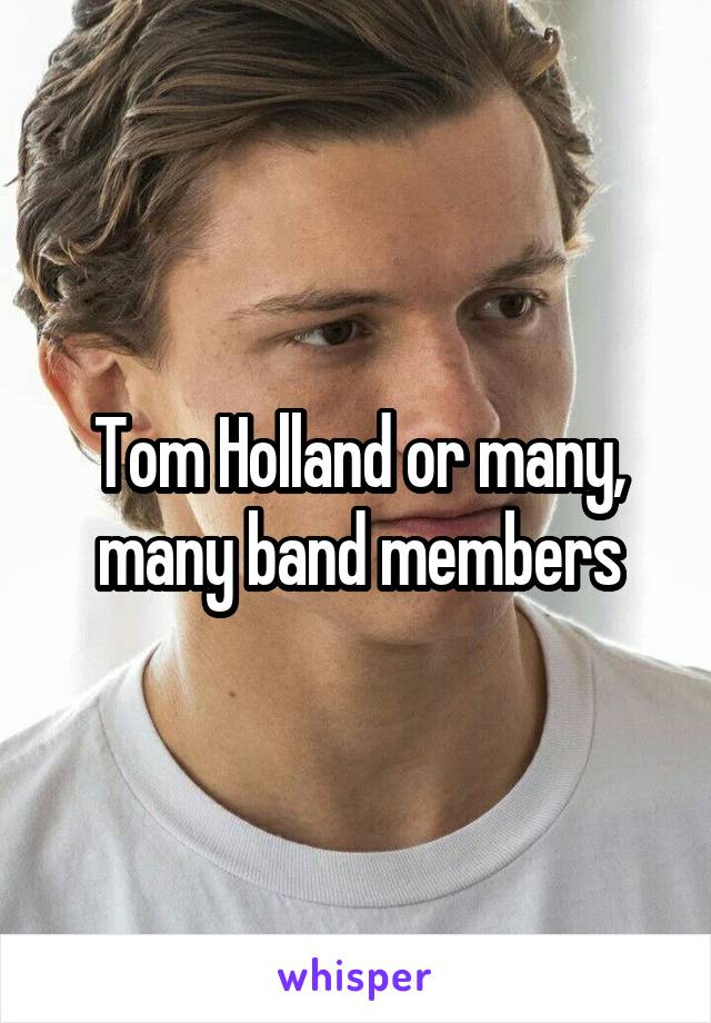 Tom Holland or many, many band members