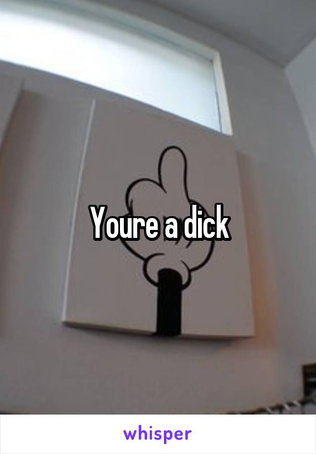 Youre a dick