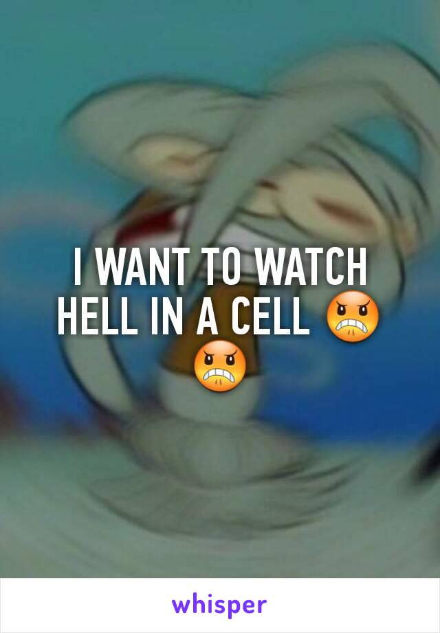I WANT TO WATCH HELL IN A CELL 😠😠