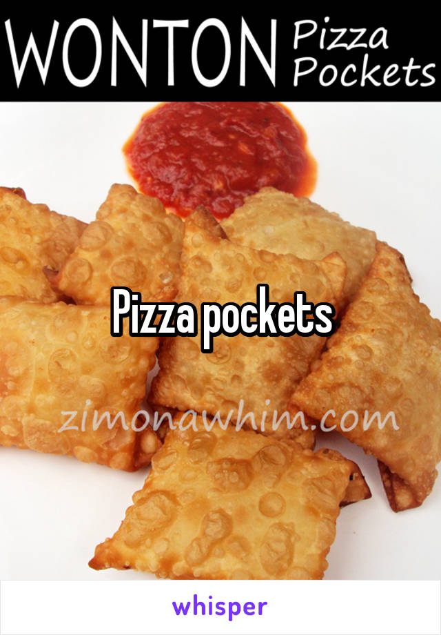 Pizza pockets