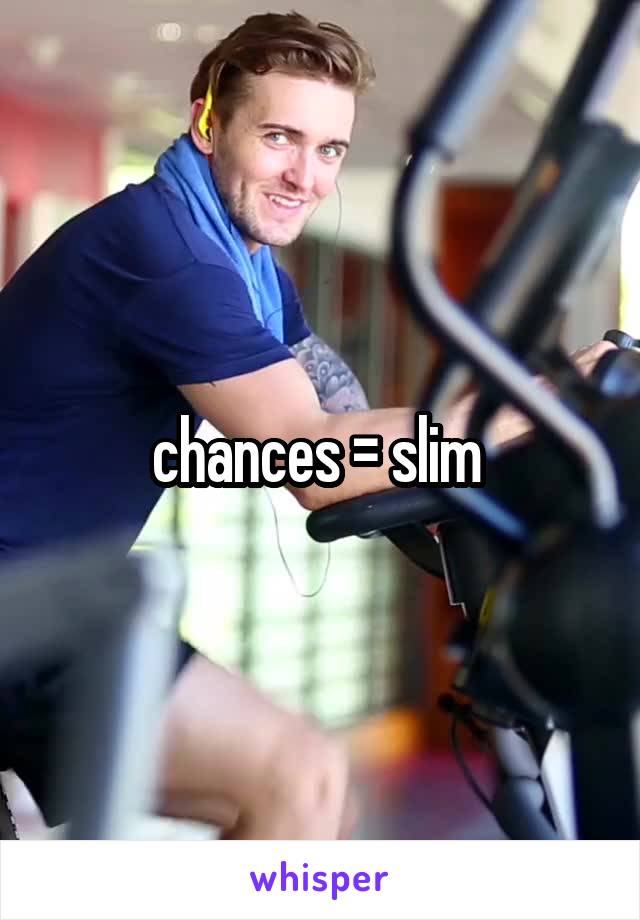 chances = slim 