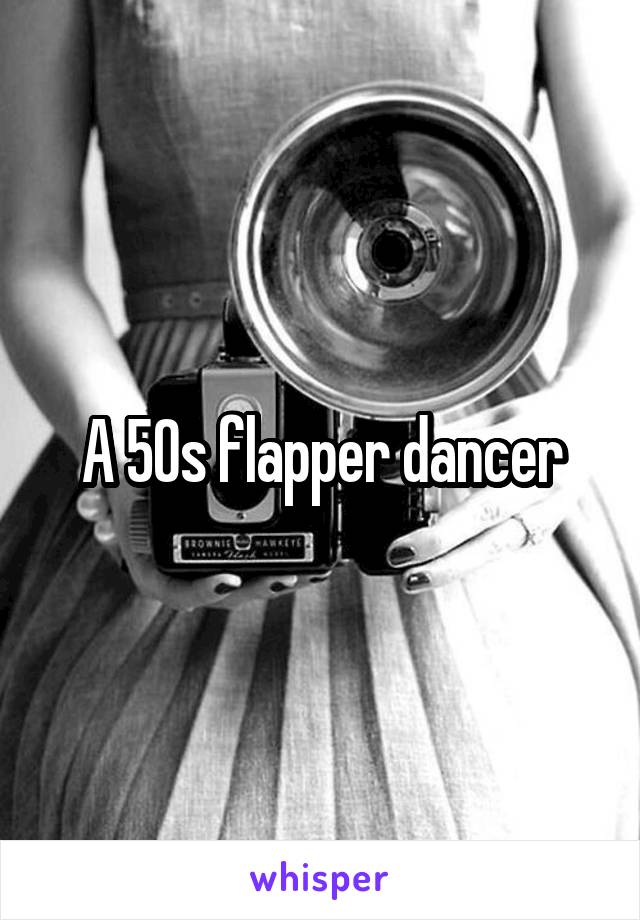 A 50s flapper dancer