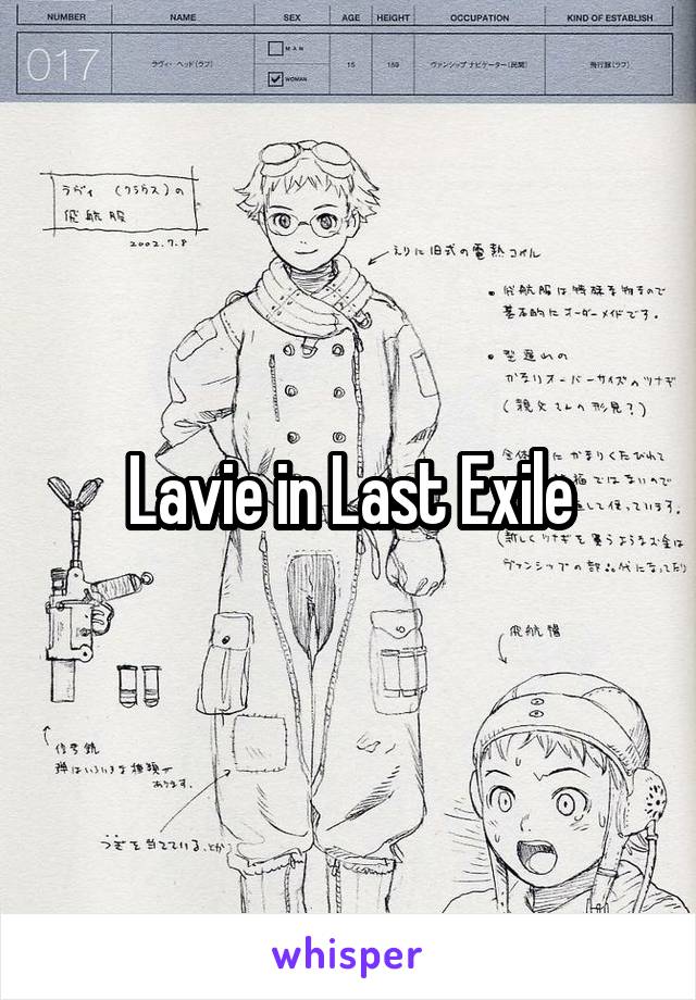 Lavie in Last Exile