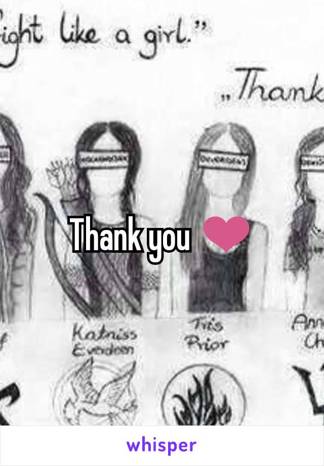 Thank you ❤