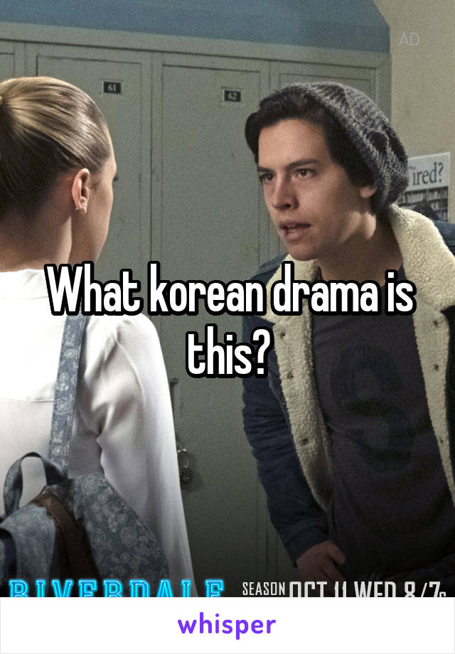 What korean drama is this?