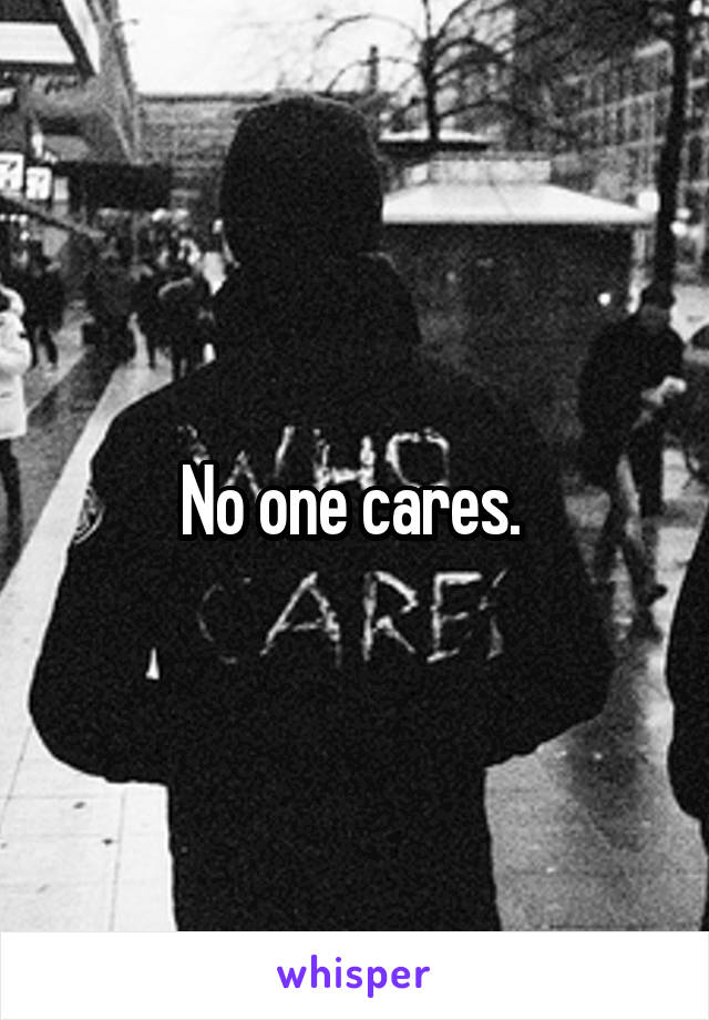 No one cares. 